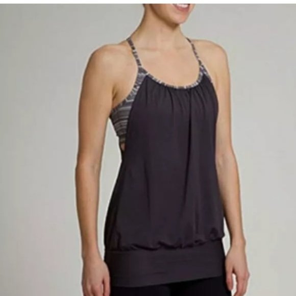 Lululemon No Limit Tank Graphite Striped Size 4 - Picture 1 of 16